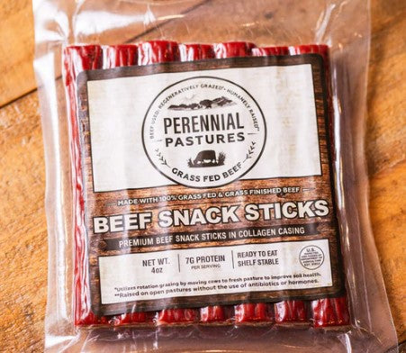 REGENERATIVE & GRASS FED BEEF SNACK STICKS